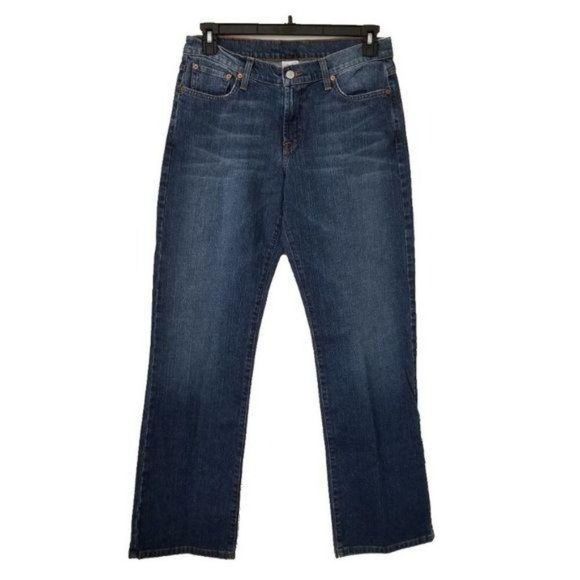 Lucky Brand Woman 7W10229 Dungarees Relaxed Rider Fit‎ Long Jeans Size 10 - Picture 1 of 8